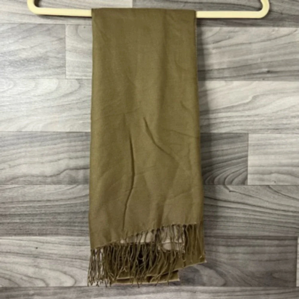 Pashmink Womens Shawl Wrap Scarf Brown‎ Rectangle Fringe Oversize Germany OS